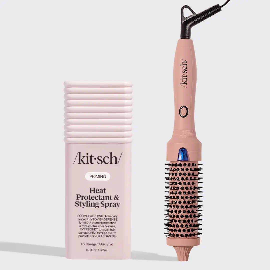 Heat Protectant + Thermal Round Brush Bundle Heat Protectant + Thermal Round Brush Bundle