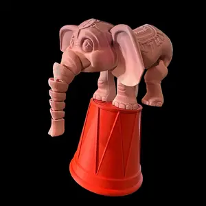 3d printed elephant with stand