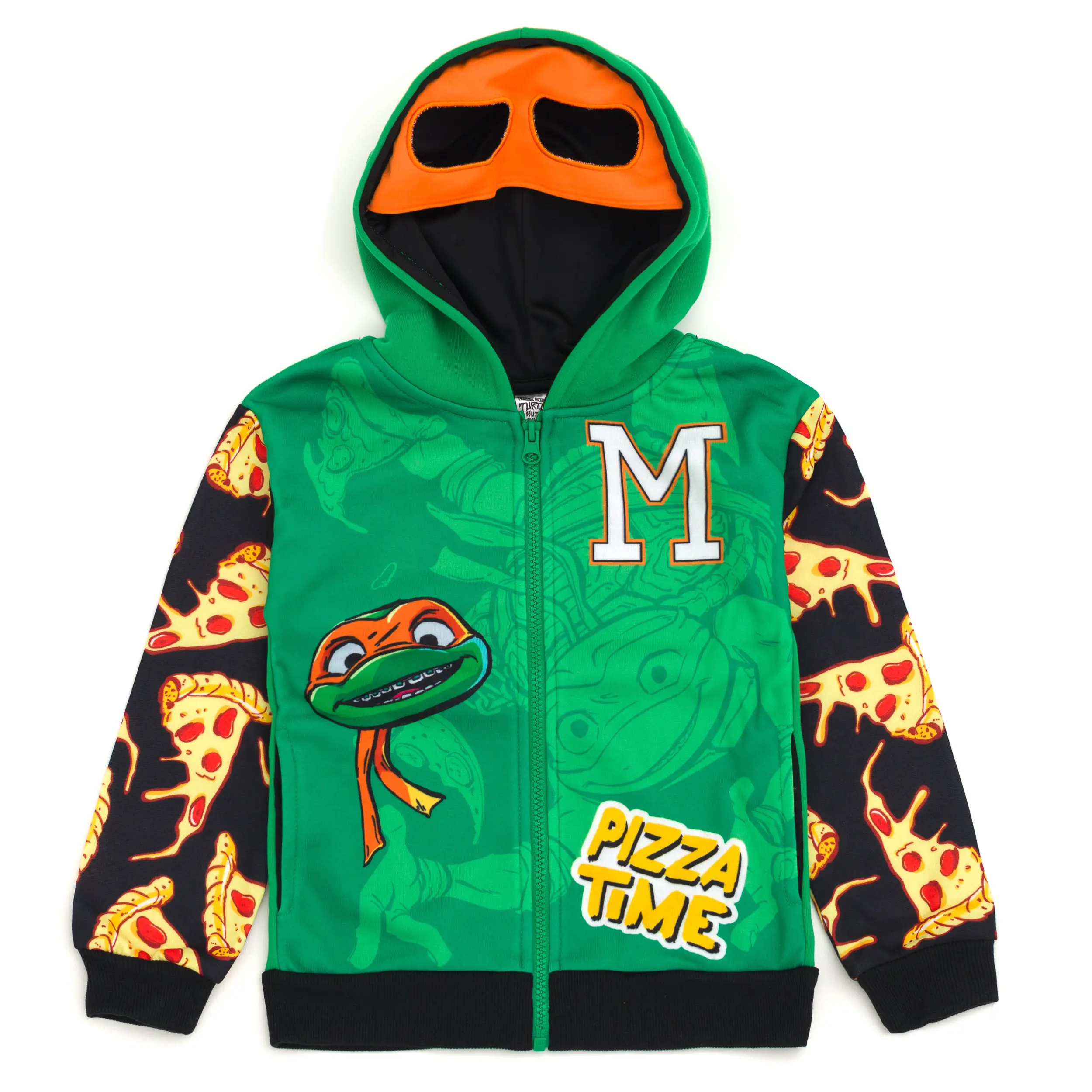 Teenage Mutant Ninja Turtles Boys' Cosplay Fleece Zip-Up Hoodie Toddler to Big Kid