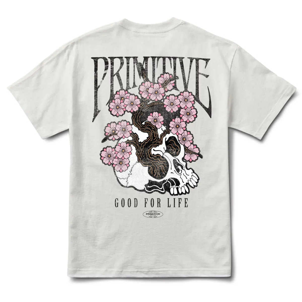 Primitive Skateboarding Men's Boxy Fit Short-Sleeve Casual Cotton Jersey T-Shirt, Menswear Outgrow Top