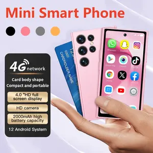 Mini Smartphone, 4Inch HD Full-Screen, Android 12, 4G Smartphone,Dual SIM Card Smartphone,2GB/3GB RAM+16GB/64GB ROM,2MP+5MP Camera,2000mAh Battery, Face Recognition ,Portable Smartphone