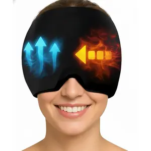 【black friday deals】Migraine Relief Cap - Soothing Headache Relief Cap 20% Extra Gel - Headache Hat for Migraines, Ice Mask for Face Cold Compress Cooling Gel Head Wrap Products for Stress, Tension, Hangover & Puffy Eyes : Health & Household Versatile Eye