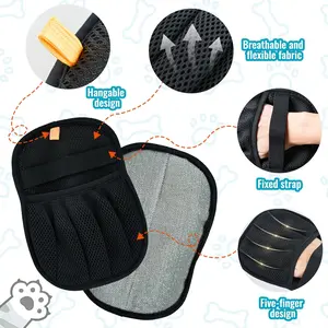 Pet Hair Remover, Electrostatic Pet Hair Removal Gloves, Reusable Cat&Dog Hair Remover for Couch, Furniture, Carpet, Car Seat