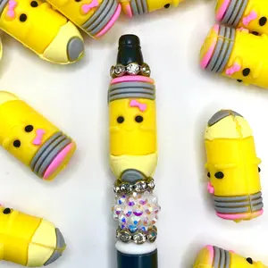 1pc Still Doin' It Old School 3D Silicone Focal Beads - Beaded Pen DIY Craft Supplies for Keychains Lanyard
