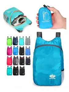 1pc Foldable Casual Lightweight Backpack 20L Generous Capacity Outdoor Sports Bag, Waterproof Comfortable Lightweight Portable Storage Bag, Camping Essential Hiking Accessories