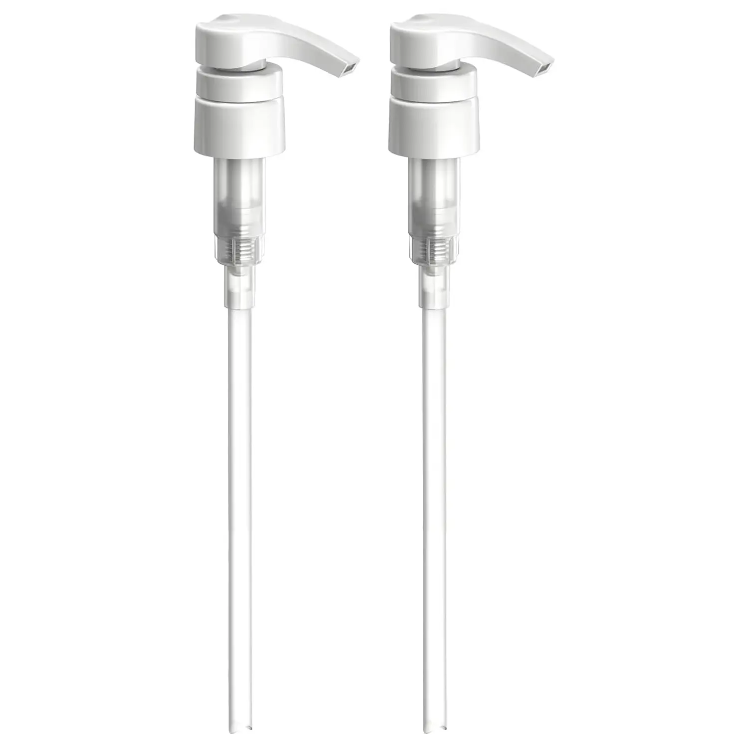 Universal Shampoo Conditioner Lotion Pump for Bottle 1 L 33.8 oz White 2 Pack Easy Dispensing