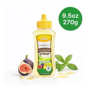 Your Kitchen Allulose Syrup 9.5 Fl Oz - 99.5% Pure Allulose, Zero Calorie Sweetener, Keto Diet, Vegan Friendly, Non-GMO, Non-Erythritol, Sugar Free Sweetener, Zero Net Carbs Sugar Substitute
