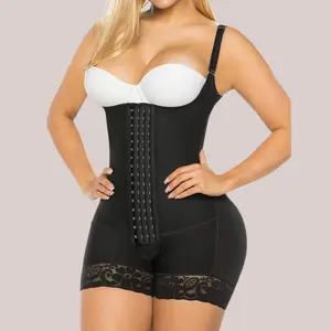 One-piece shapewear bodysuit with waist cinching, tummy control, and butt lifting body