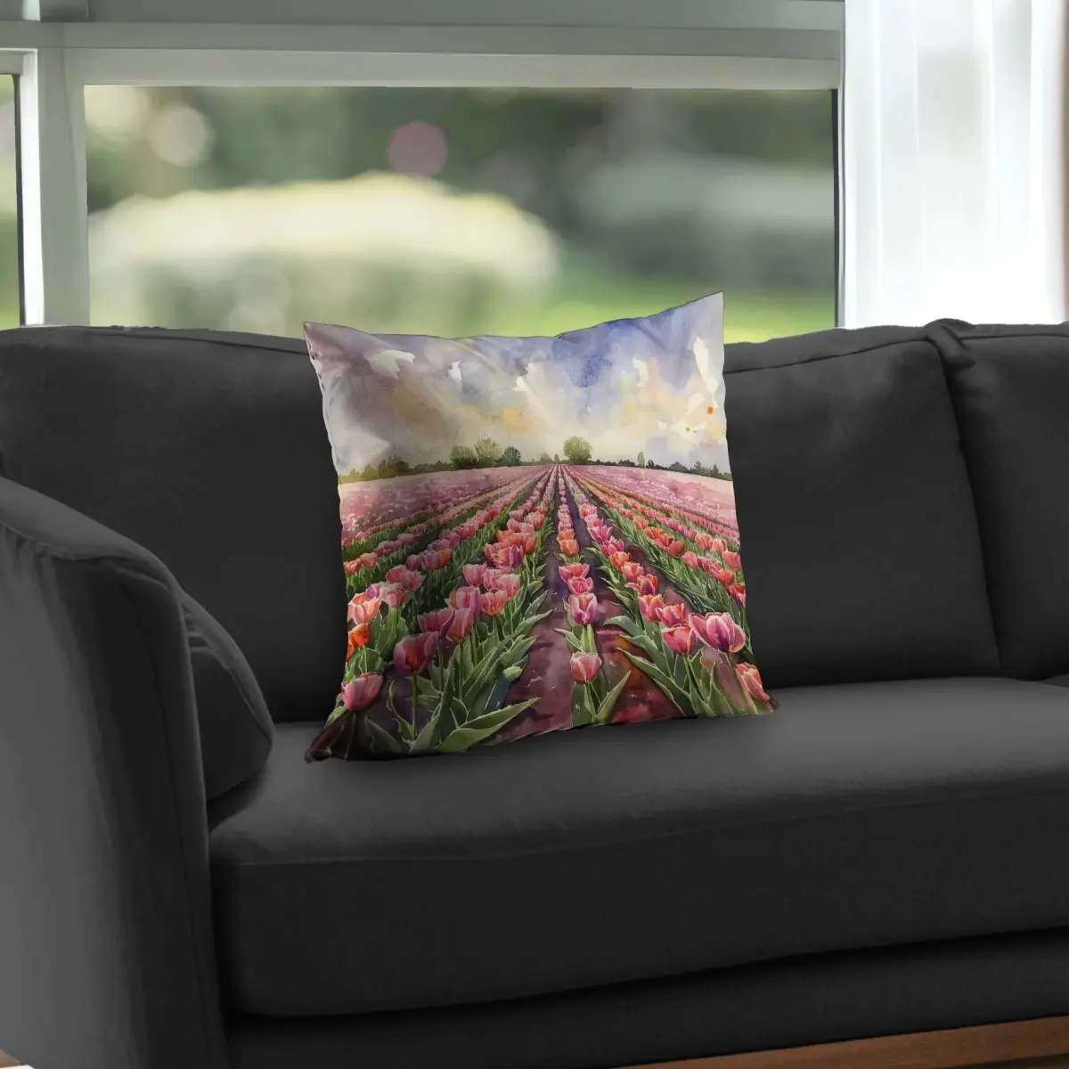 212 MAIN Rose Row Red Poly Twill Throw Pillow Insert, 18x18 in. Plush Polyester Insert with Twill Fabric for Bedroom, Living Room Decor, Enhances Style - Textiles & Soft Furnishings Bedding Linens Pillows & Bed Wedges