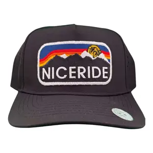 “Glacier” Embroidered 5-Panel Performance Golf Trucker Cap – Waterproof A-Frame Snapback with Laser-Cut Mesh Back