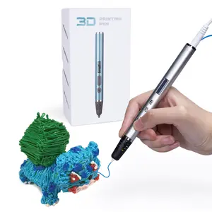 3D Printing Pen with Display - Includes 3D Pen, 3 Starter Colors of PLA Filament