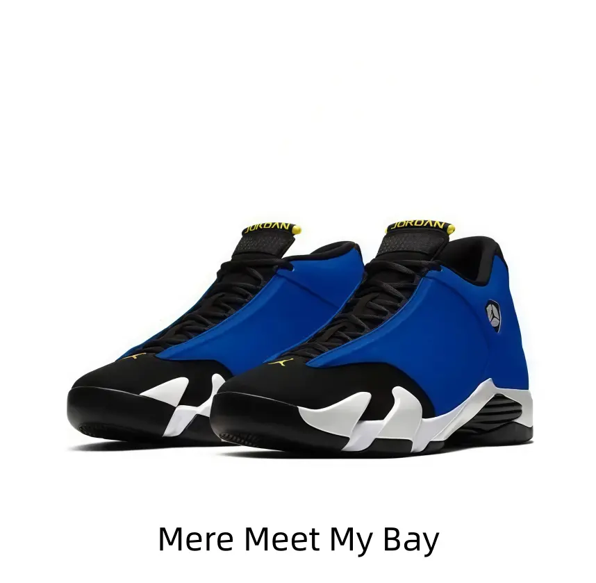 Classic Royal Blue & Black High-Tops with Yellow Accents – Retro School Spirit Sneakers for Street & Court