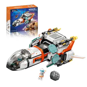 2-in-1 Mars Spaceship + Moon Base Buildable Space Station Blocks | Astronaut Toy Gift for Boys – Build Your Own Mars Base and Spaceship