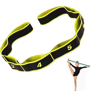 Stretch Strap for Adult/Kids Dance Elastic Band for Children Gymnastics Stretching Strap Kids Stretching Bands Multi-Loop Adjustable Exercise Bands Stretching Resistance Ballet Bands Gymnastics Equipment -8 Loops