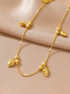 Women's Strawberry Copper Ankle Chain Jewelry Anklet, Charming Fashionable All Seasons Beach Vacation Accessory, Exquisite Gift for Friends & Loved Ones, Perfect for Valentines & Weddings