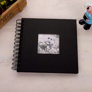 Elegant Simple Scrapbook Album, 7x7 Inch, 20 Sheets/40 Pages, Cowhide Paper, Perfect for Weddings and Birthdays, Scrapbook Supplies