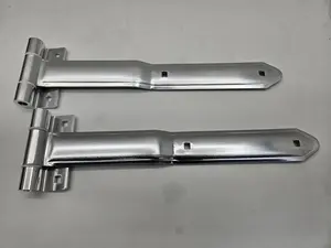 Aluminum Cargo Utility Trailer RV Door 16" Strap Hinges / Pair / Offset Bent Hinges