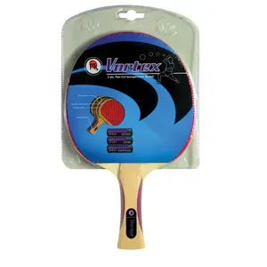 Paddle Tennis Vortex Racket - 1.5mm Pips-Out Surface, Equipped with Speed Boost Feature