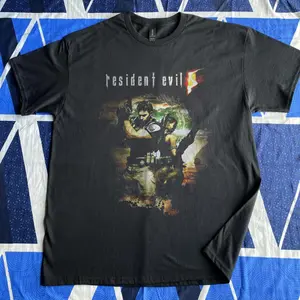 Y2K Resident Evil 5 Graphic Tee Unisex Vintage 90s Style Unisex Tee, Retro Music Fan Gifts