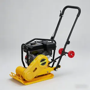 Garvee 6.5HP Plate Compactor Rammer, 212CC Gas Engine, 4200lbs Vibratory Compaction Tamper, 22.1x15.9 in Plate Force Rammer, 5600 VPM Pavement Compactor, Jumping Jack Tamper for Walkways, Paving Landscaping
