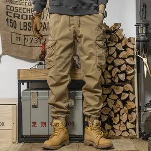 Work Pants for Men, Durable Slim Fit Jogger Pants, Spring and Autumn Construction Site Tear-Resistant Workwear, Labor Protection Work Pants