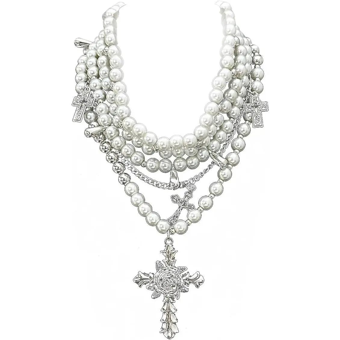 Layered  Necklace Gothic   Stacked Necklace for Women