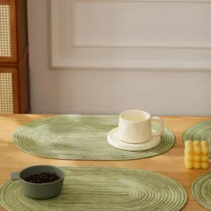 Non-Slip Washable Tableware Placemats, 4-Piece Heat-Resistant Pads for Kitchen Dining Table, Mixed Color Home & Festive Decor Supplies, Four Pieces