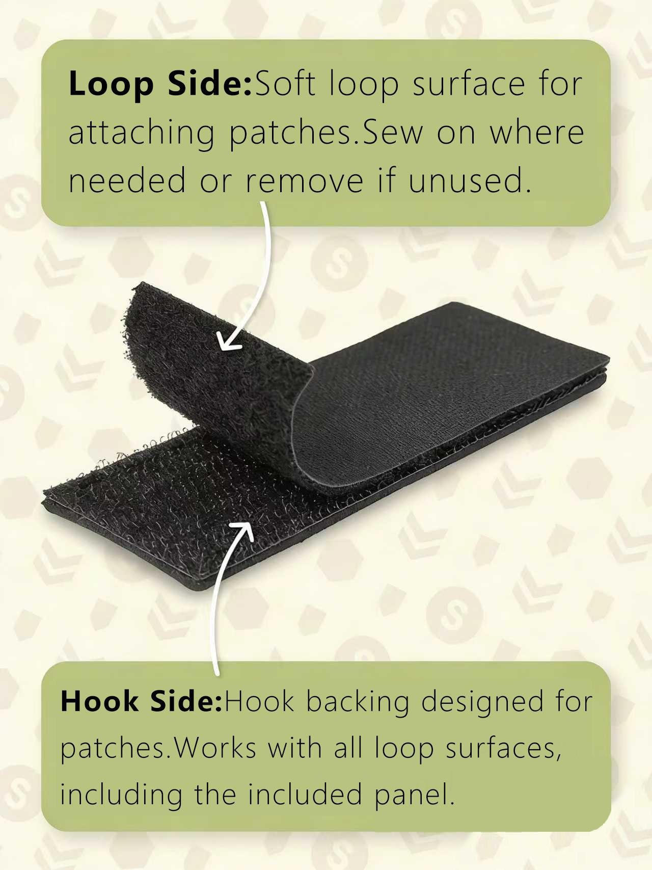 2pcs Viking Warrior Morale Patch The Cold Is Not Feared 3.35" Circle Removable Morale Patch with Tactical Embroidered Patch