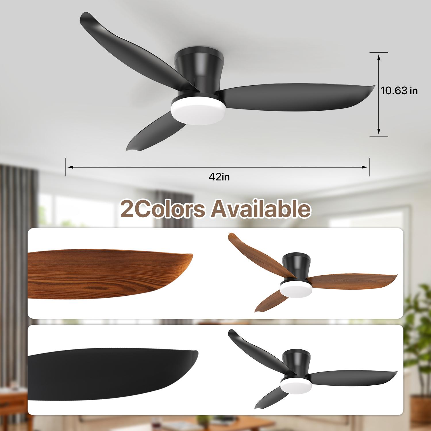 GALENTAL 42 Inch Smart Ceiling Fan with Light and Remote Control - 6 Speeds, Multi-function Ceiling Fan, Reversible, 1/2/4/8H Timer, 3 Color Temperatures, for Bedroom & Living Room GALENTAL 42 Inch Smart Ceiling Fan with Light and Remote Control - 6 Speeds, Multi-function Ceiling Fan, Reversible, 1/2/4/8H Timer, 3 Color Temperatures, for Bedroom & Living Room