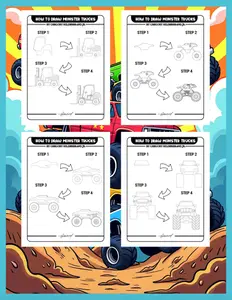How to Draw Monster Trucks: The Ultimate Step-by-Step Guide for Kids