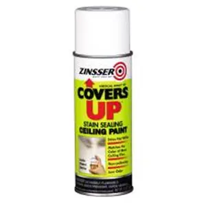 212 MAIN Rustoleum 800200 Low-Odor Stain-Sealing Interior Ceiling Aerosol Paint, 13 Oz, Vertical Spray for Tiles