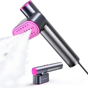 Jack ＆ Rose Steamer for Clothes, 100-240V Wide Voltage, 15s Fast Heat Up ,Steamer Iron 2 In 1, Large Ceramic Heat Panel, Portable for Global Travel,Household Appliances clothes iron