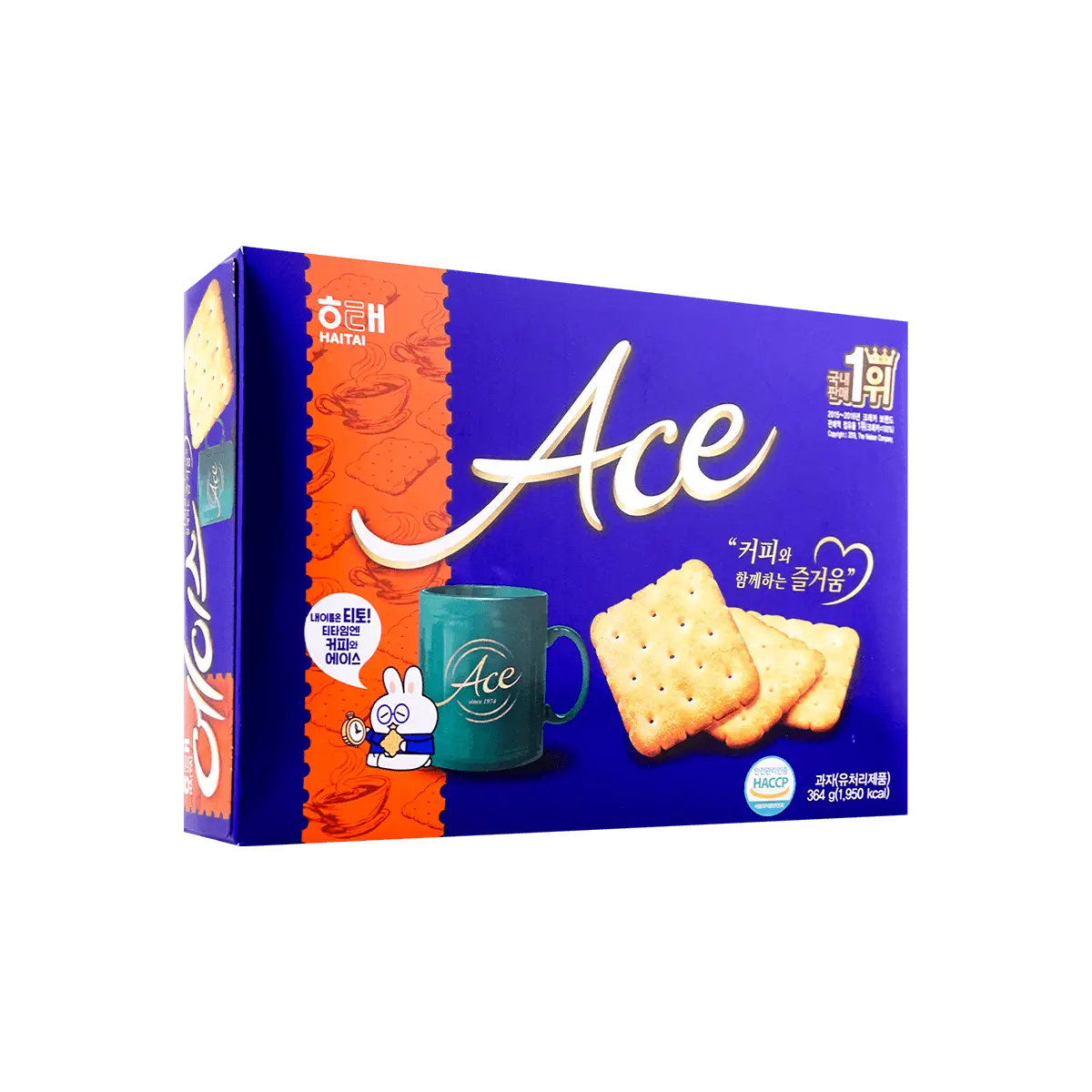 HAITAI Korean Low Sugar Low Calorie ACE Savory Crackers 12.8 oz Family Size