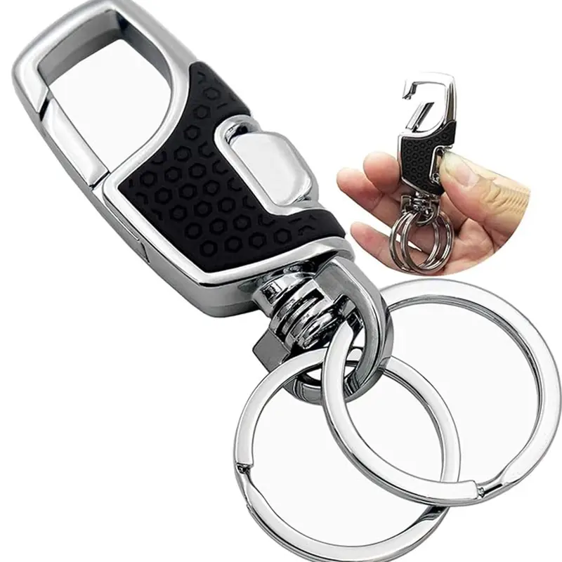 Alloy Car Keychain with Key Rings, Fashionable Keychain Accessories for Men & Women, Trendy All-match & Exquisite Keychain for Birthday Gift, Keyrings