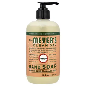 Mrs. Meyers Clean Day Hand Soap, Geranium, 12.5 fl oz (370 ml)