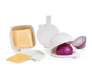 Tupper Forget Me Not - Cheese Keeper or Round Onion Keeper Container. Kitchen Utensils BPA-free. Hangs to save space Handy space-saving