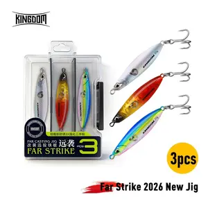 3pcs New Metal Casting JIg Lures, 1.50-2.17 Inches, 7g/10g/14g/17g/21g, Durable, Realistic Design, Freshwater & Saltwater Fishing Gear For Fishing Bass, Trout, Pike Fishing Lure Perfect Gift for Angler