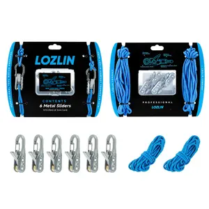 Joytutus Multifunctional Cord Puller - Nylon Braided Cable, Multifunction Tension Rope with Rope Tension Adjuster for Car Repairs, Outdoor Camping Tent Fixing