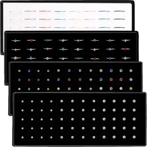 4 boxes including 120pcs nose rings studs straight shaped and 80pcs nose rings hoops Surgical Stainless Steel Hypoallergenic Nose Rings Set for Women Men, Straight/L/Screw Shaped and 1.5/2.0/2.5mm Rhinestone Nose Piercing Jewelry and Ideal Gift