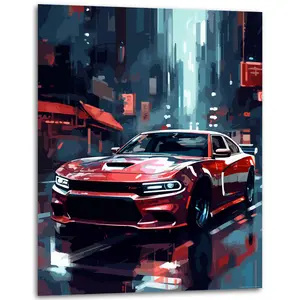 Velocity | 2021 Charger Poster - Car Posters for Boys Room - Car Wall Decor - Car Room Decor - Car Posters for Men | 11x14 Inches Unframed Artistic Print