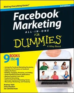 USED-Facebook Marketing All-In-One for Dummies by Vahl, Andrea (Paperback)