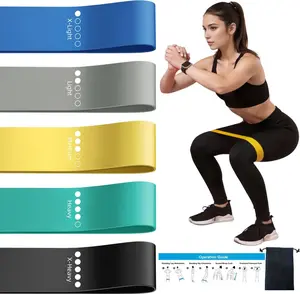 Resistance Loop Bands Set (5 Pack), Exercise Bands for Home Workout, Yoga, Pilates, Glute & Strength Training for Women & Men
