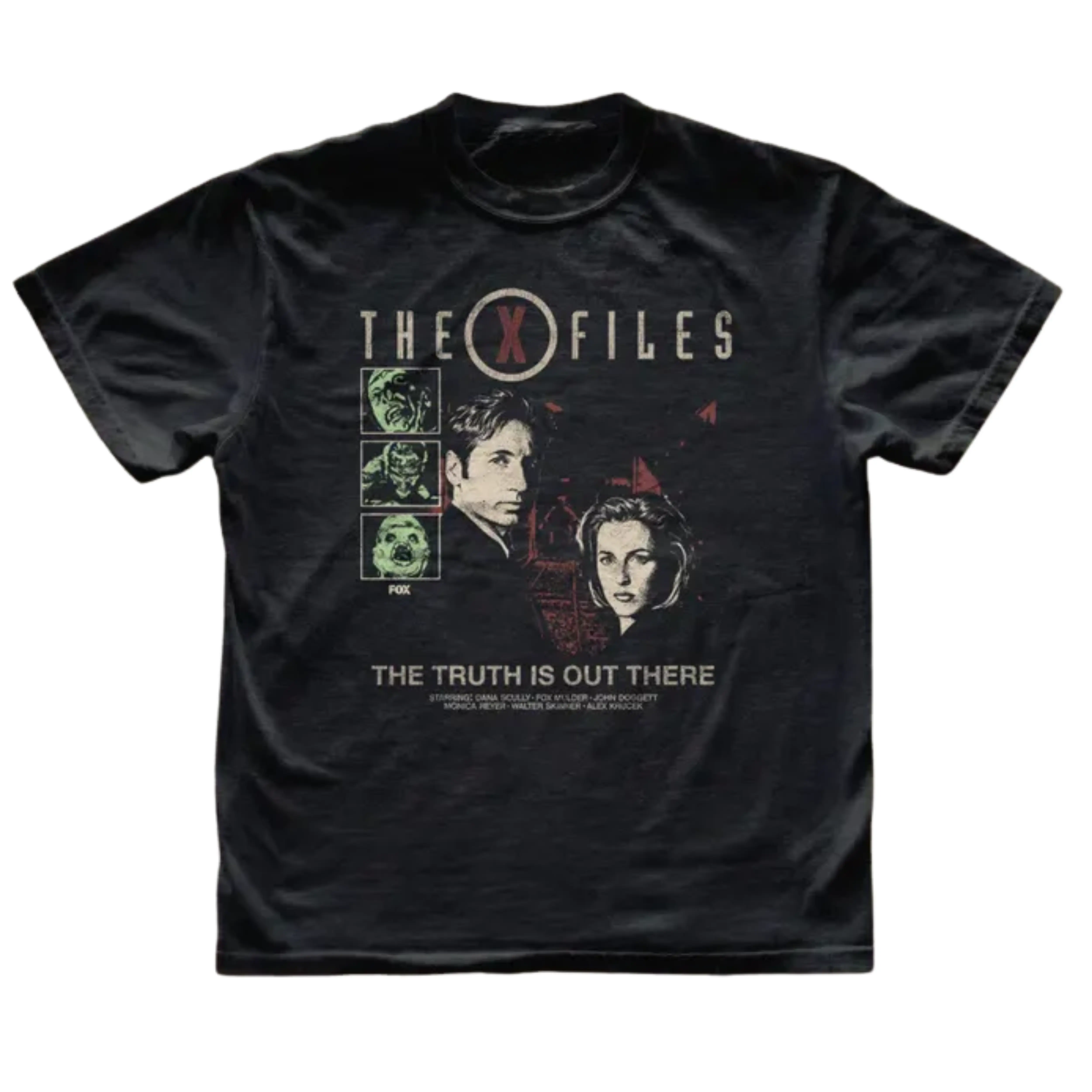 Gildan Men's and Women's T-shirt, Vintage The X-Files Graphic Tee, Fox Mulder Dana Scully Shirt, The Truth Is Out There Quote Top, 90s Cult Sci-Fi TV Show Merch, Retro Alien Conspiracy Apparel, Aesthetic Bootleg Tee, Unique Gift for Sci-Fi Fans