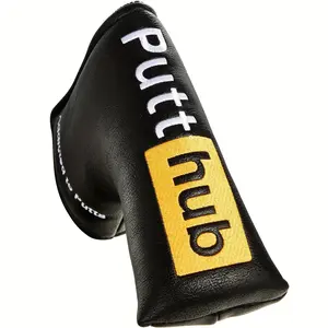 Funny Novelty Golf Gift, Putthub Mallet & Blade Style Putter Cover, Magnetic Closure, Faux Leather, Durable & Waterproof, Golf Accessories
