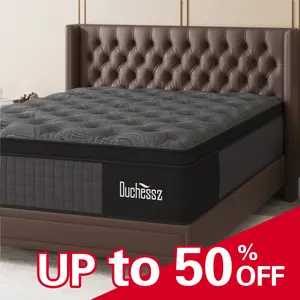 Twin Full Queen King Mattress, 10"12"14" Hybrid Mattress with Gel Memory Foam and Individually Pocket Innerspring Euro Top Mattresses Medium Firm for Motion Isolation, Edge Support, 100 Night Trial