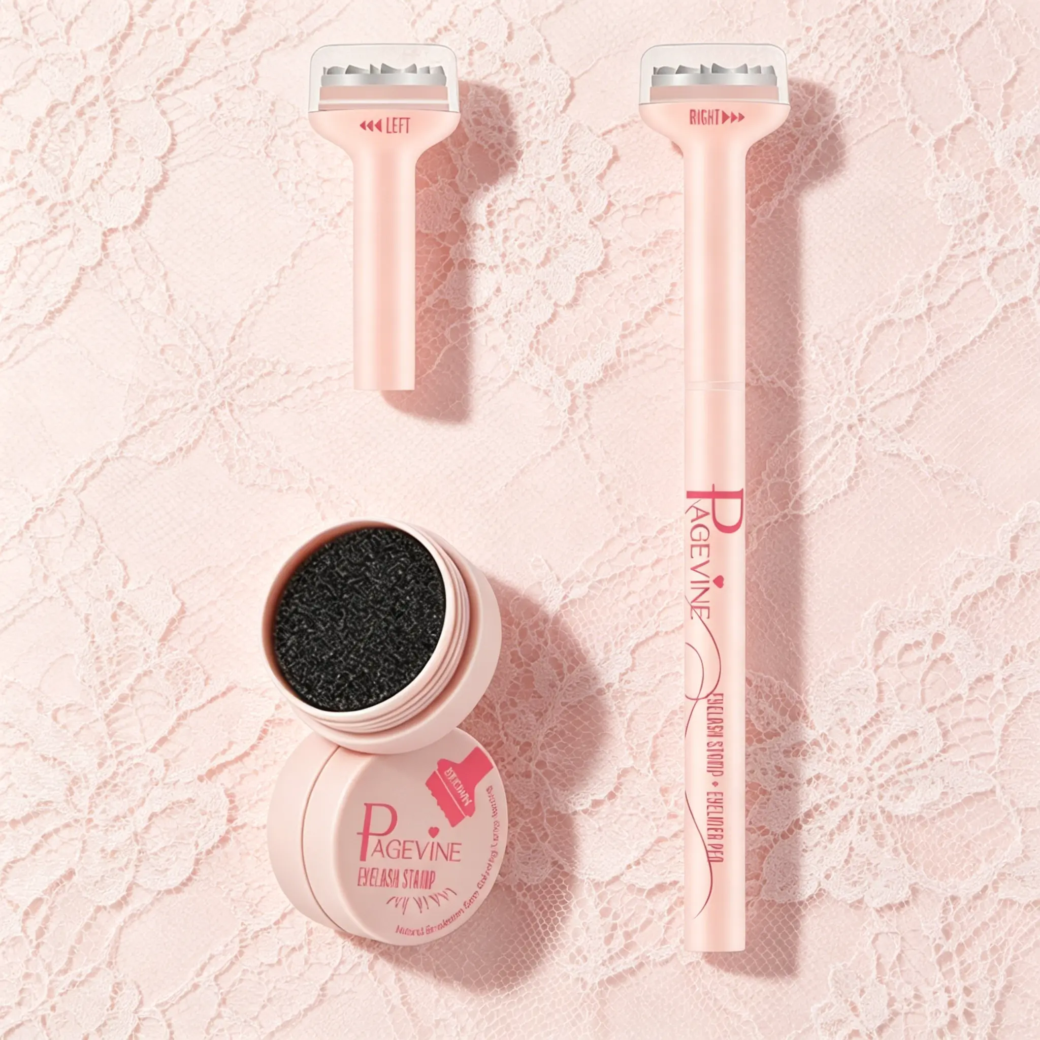3-in-1 Waterproof Cosmetic Eyeliner & Lower Lash Stamp Kit - Non Smudge, Sweat-Proof, Easy to Use, Natural Definition Makeup for TikTok Shop Spring Glow Up & Lash Lift