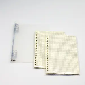 A5 Matte Semi-Transparent Detachable Notebook Set, Cover, 2pcs (120 Pages), Grid and Line Inner Pages, Ideal for Study Work Travel Planning