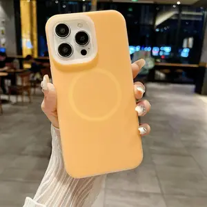 Silicone Jelly Color Magnetic Case, Anti-Drop Full Coverage Phone Cover, Compatible with iPhone 11/12/13/14/15/16 Pro/plus/pro Max