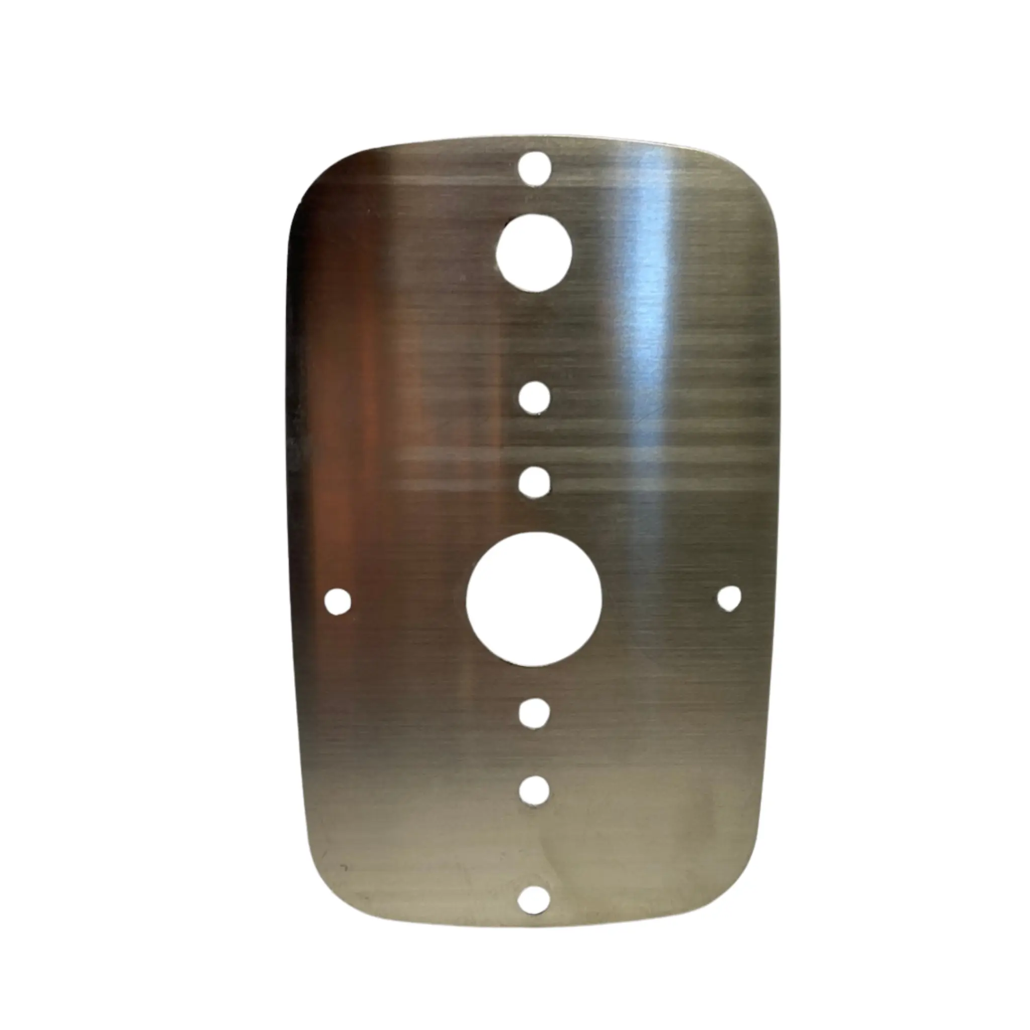 JML Kustoms Stainless Steel Sleeper Map Lights Plate SS-1018, Upgrade Accessory for Peterbilt 386, 388, 389 with Watermelon Light Cutout & Toggle Switch Hole