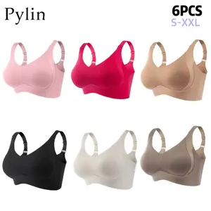 3/4/5/6 S women's solid color wireless bras, elegant and cohesive backless underwear, comfortable bra without steel rims, women's underwear, all season soft underwear, women's bra